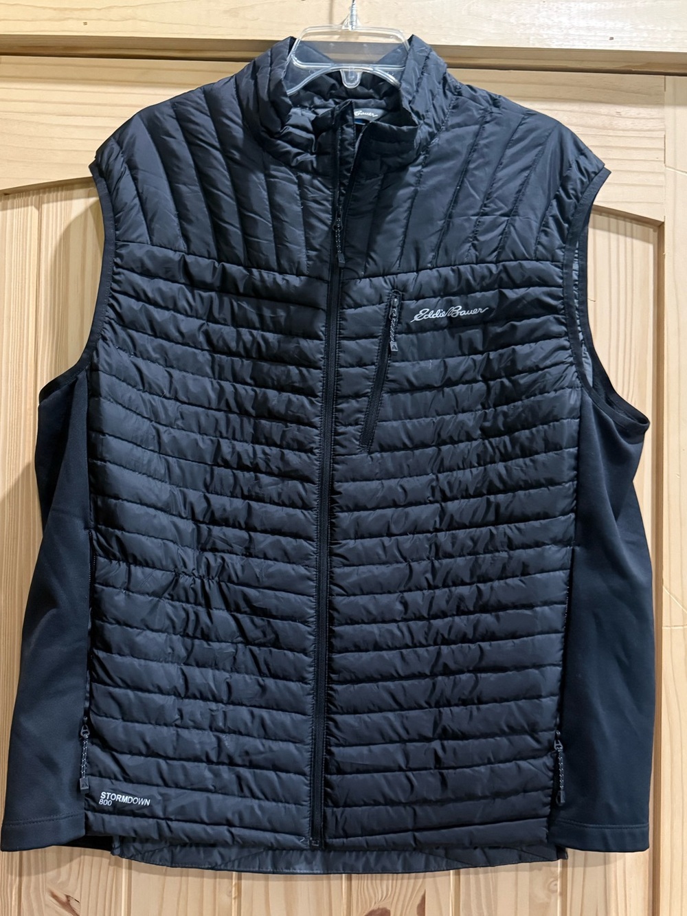 Eddie Bauer Men’s Black Quilted StormDown Vest